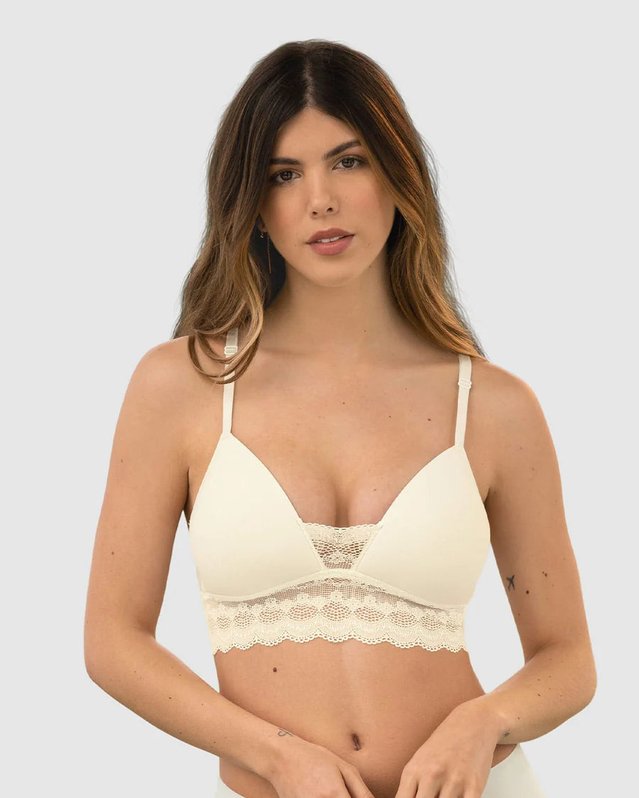 Brasier ultracómodo con delicados toques de encaje