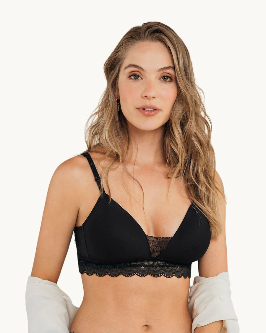 Brasier ultracómodo con delicados toques de encaje
