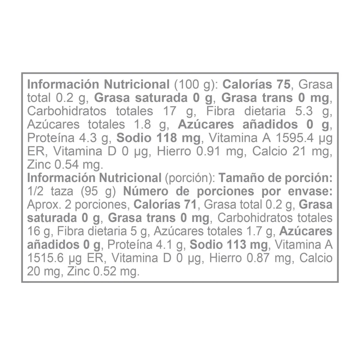 Ensalada de Vegetales Zenú x 300g c/u - N 18176