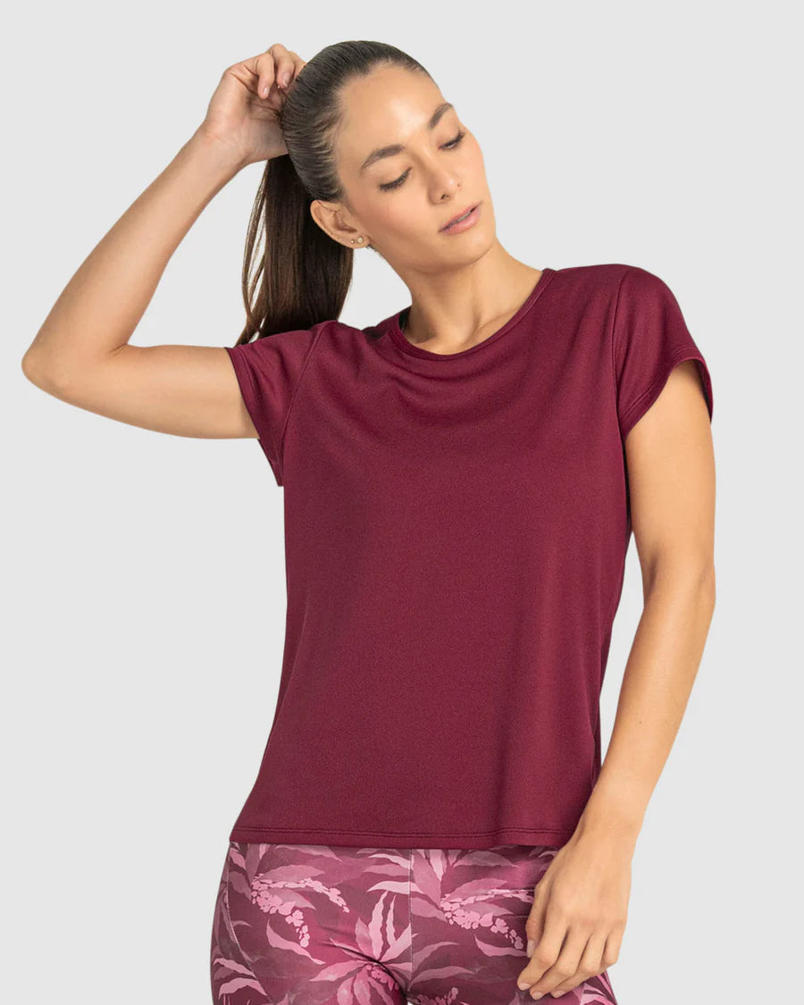 Camiseta deportiva de secado rápido y silueta semiajustada - 195324