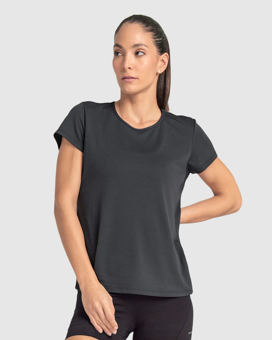 Camiseta deportiva de secado rápido y silueta semiajustada - 195324