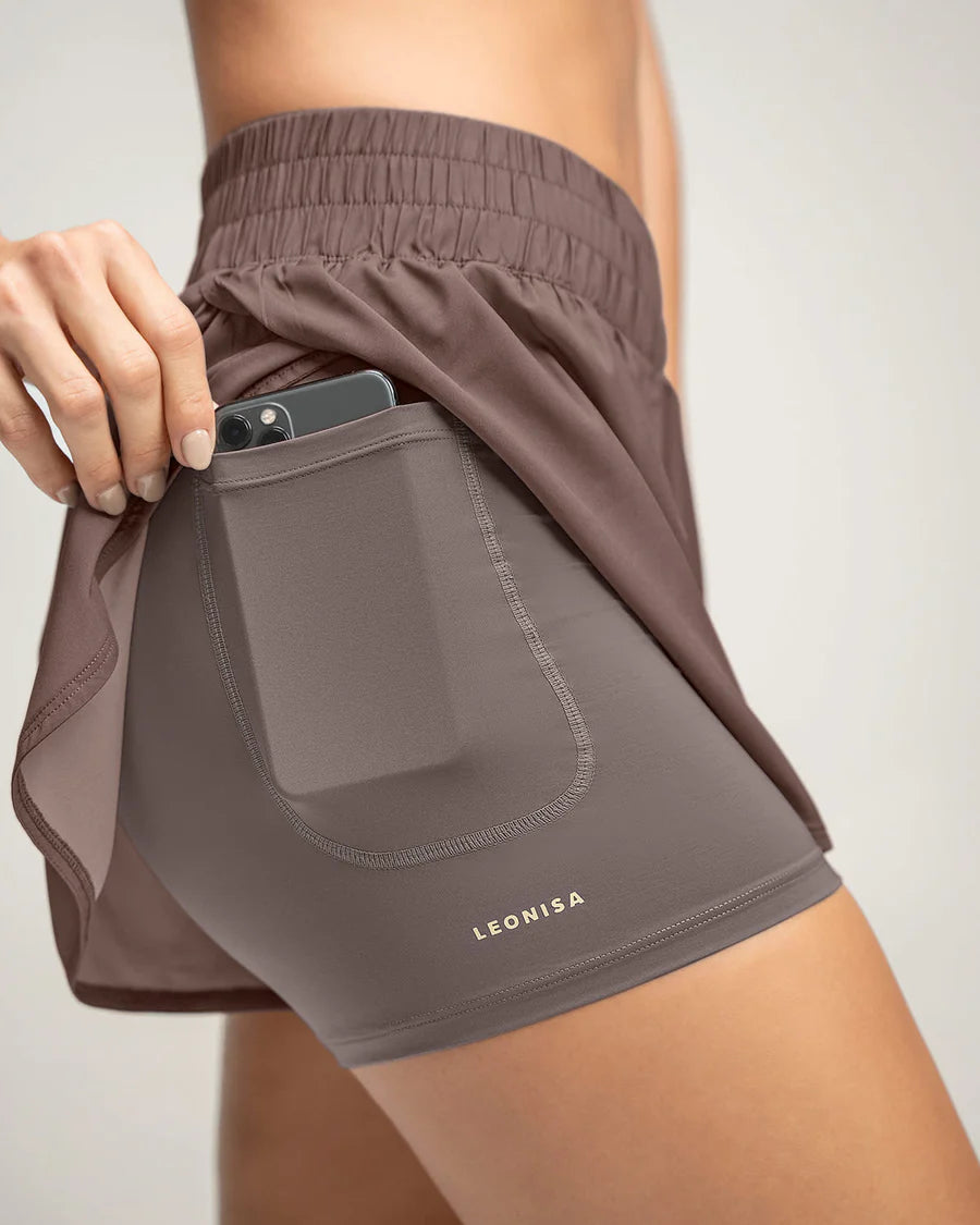 Short deportivo con short ajustado interno - 195603