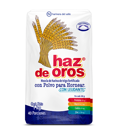10166-3 🌾 Harina de Trigo con Polvo para Hornear Haz de Oros