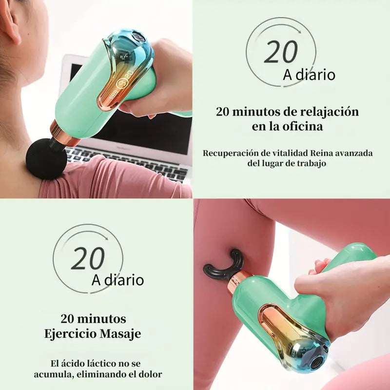 Mini Pistola de Masaje - Portátil y Silenciosa - TJN14977