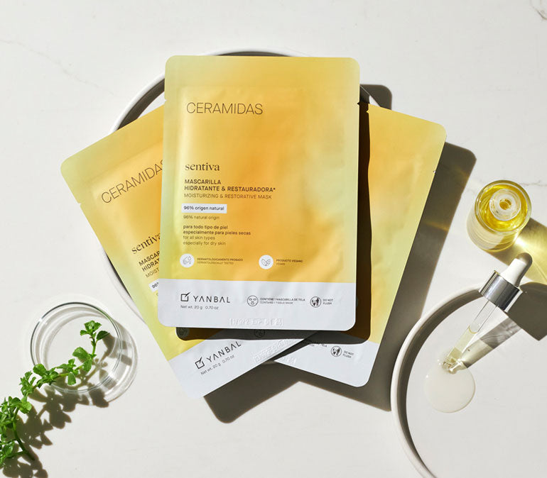 Mascarilla Hidratante y Restauradora Sentiva Ceramidas