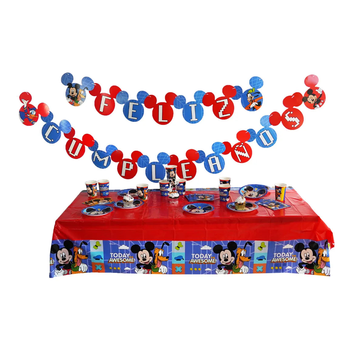 1371-3 🎉 Kit Cumpleaños Primavera Mickey