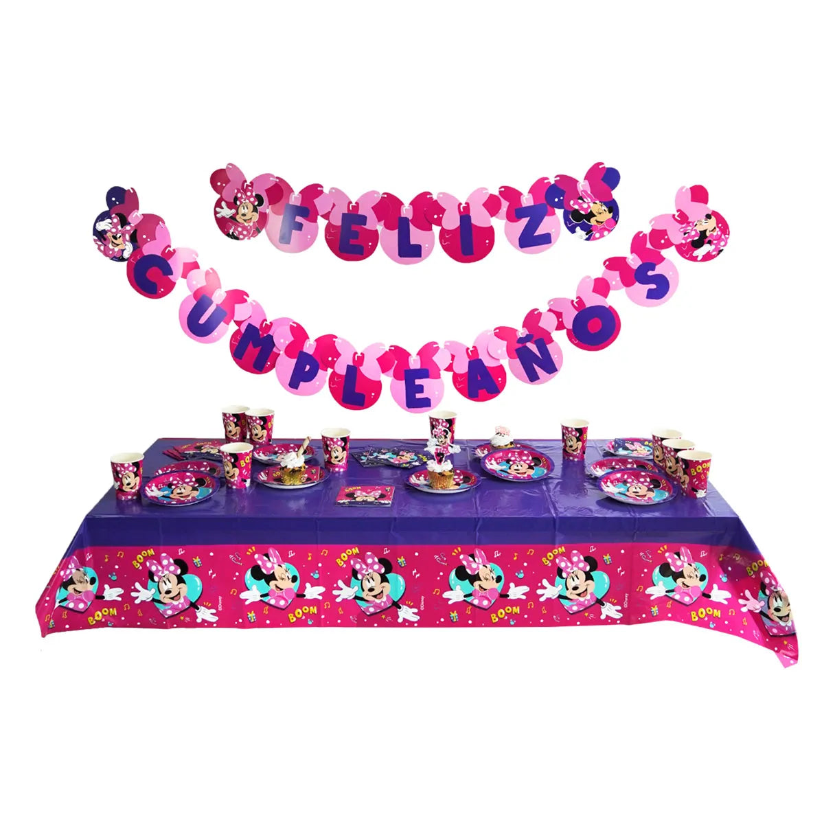 1371-4 🎀 Kit Cumpleaños Primavera Minnie