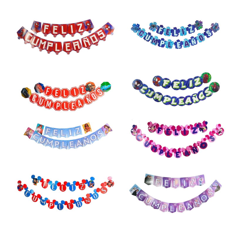 1372-1 🎉 Letrero Cumple Fiesta Primavera
