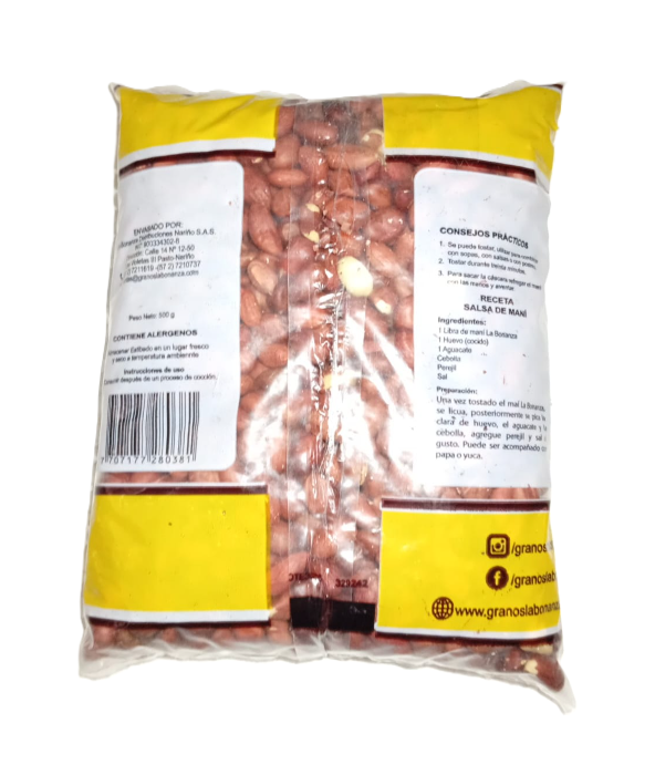 101512-1 🥜 Maní Rojo La Bonanza x500g