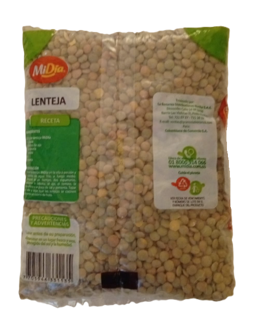 101583 🌿 Lenteja MiDia 450g