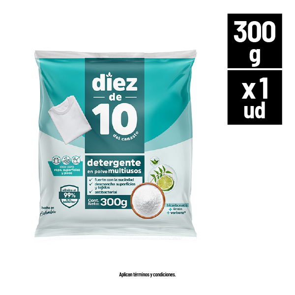 11231 🧼 Eden Detergente en Polvo Multiusos Diez de 10 300 gr