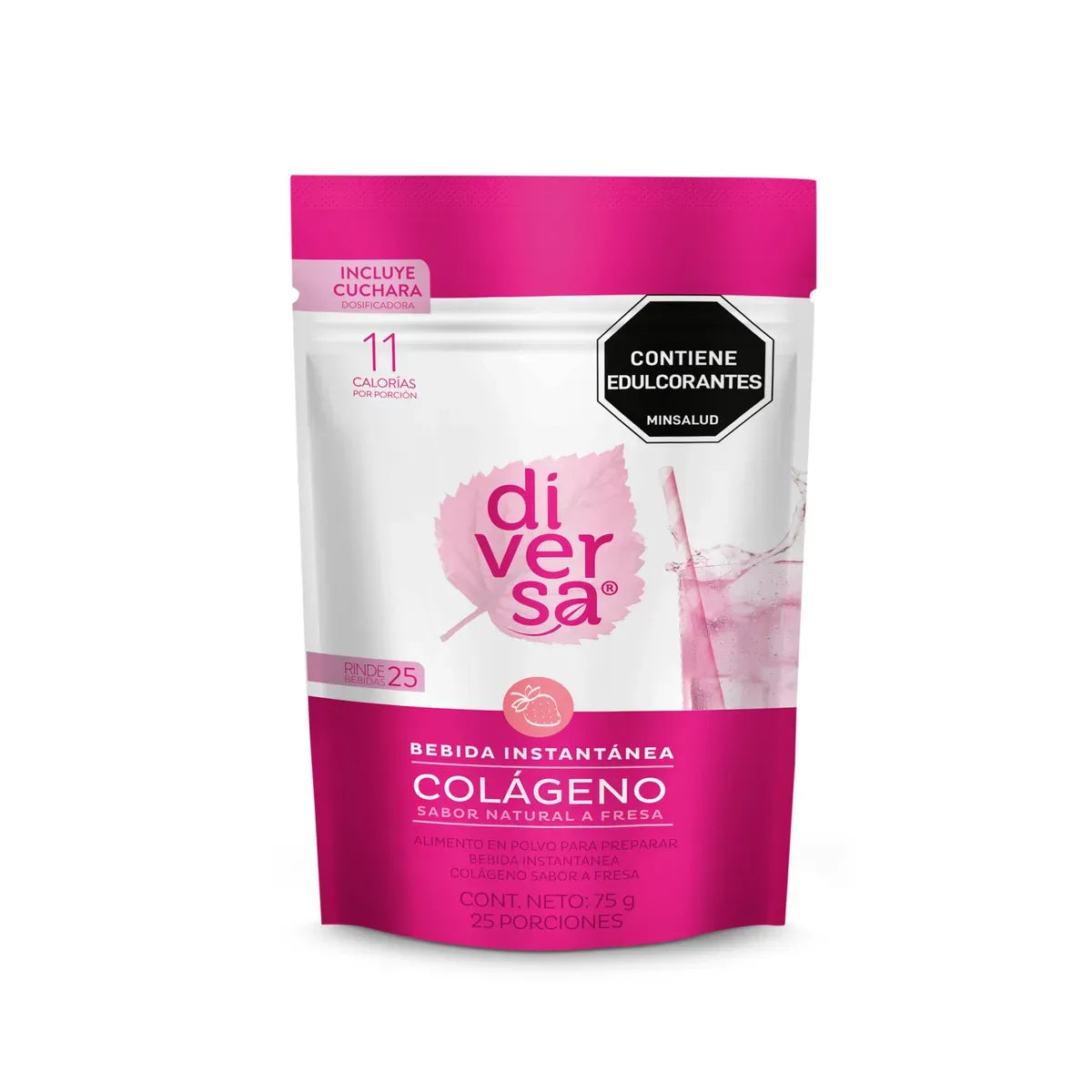 Diversa Bebida en polvo Colágeno Fresa x 75g - N 31062