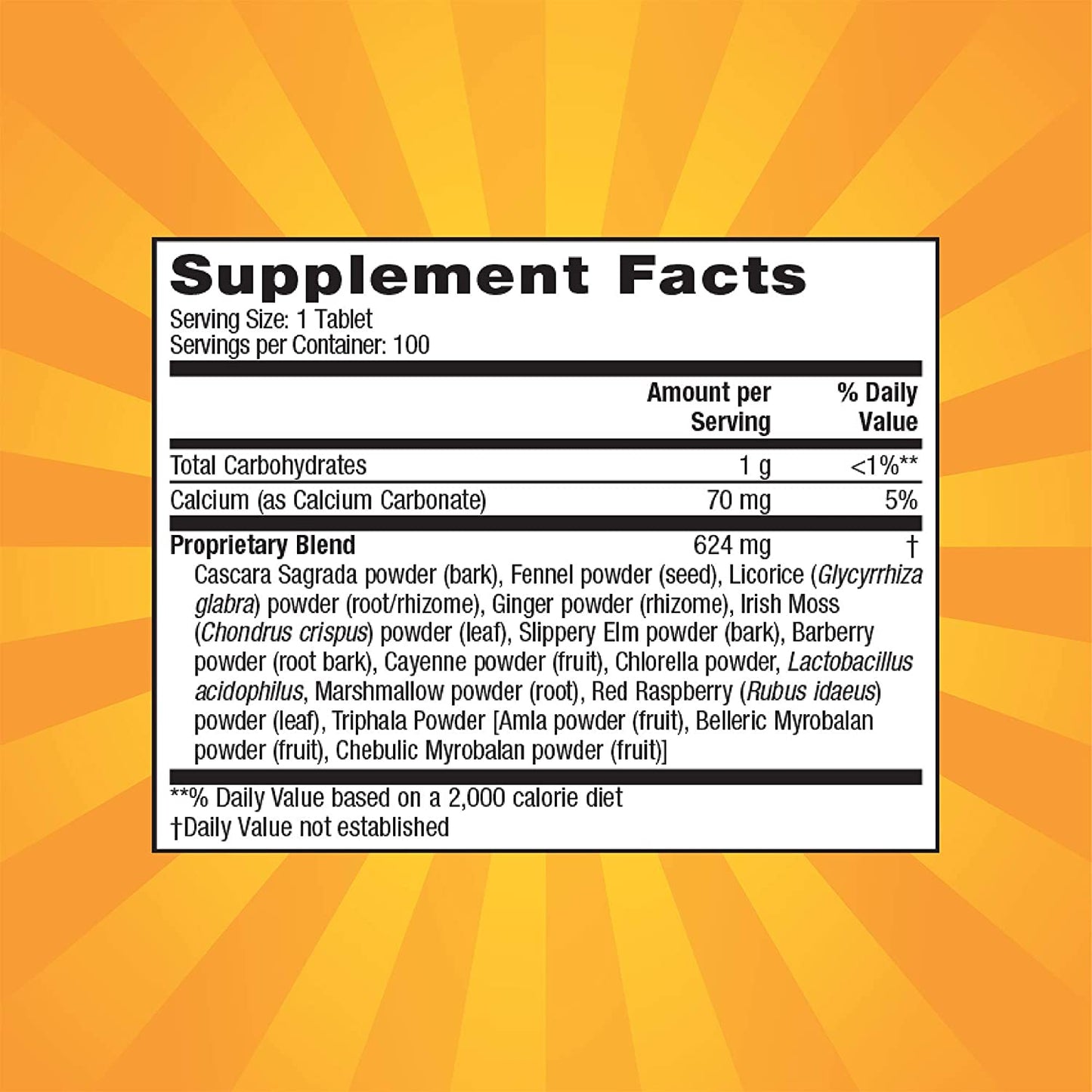 Super Cleanse by | Herbal and Probiotic Support, 100 Tablets