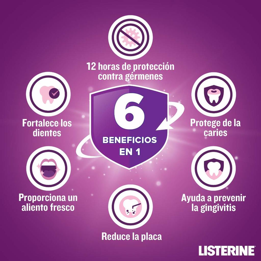 Enjuague bucal Listerine Cuidado Total - Ref Lt105 - 54478