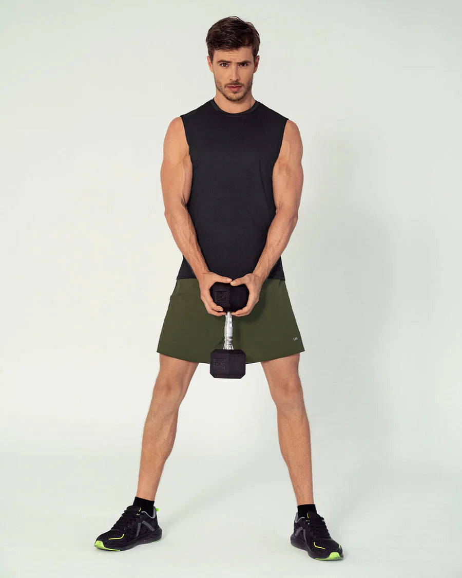 Camiseta manga sisa deportiva y de secado rápido para hombre - 508023