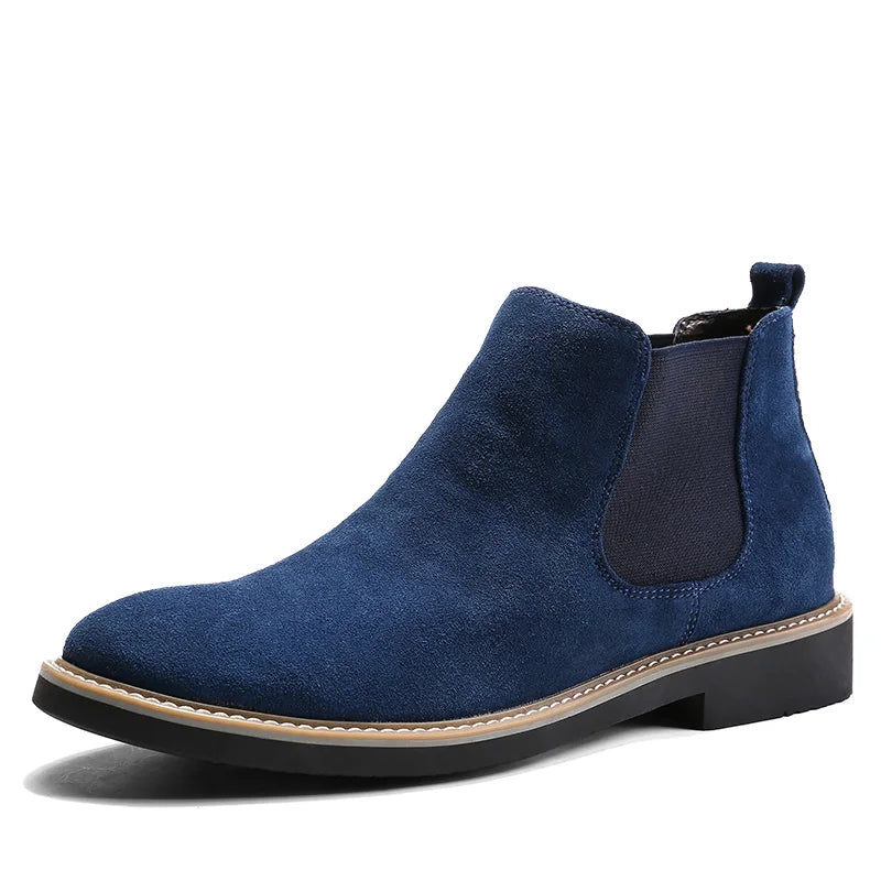 2022 New Men Boots High Quality Suede Leather Chelsea Boots Men Autumn Boots for Men Botas Zapatos De Hombre Chaussure Homme