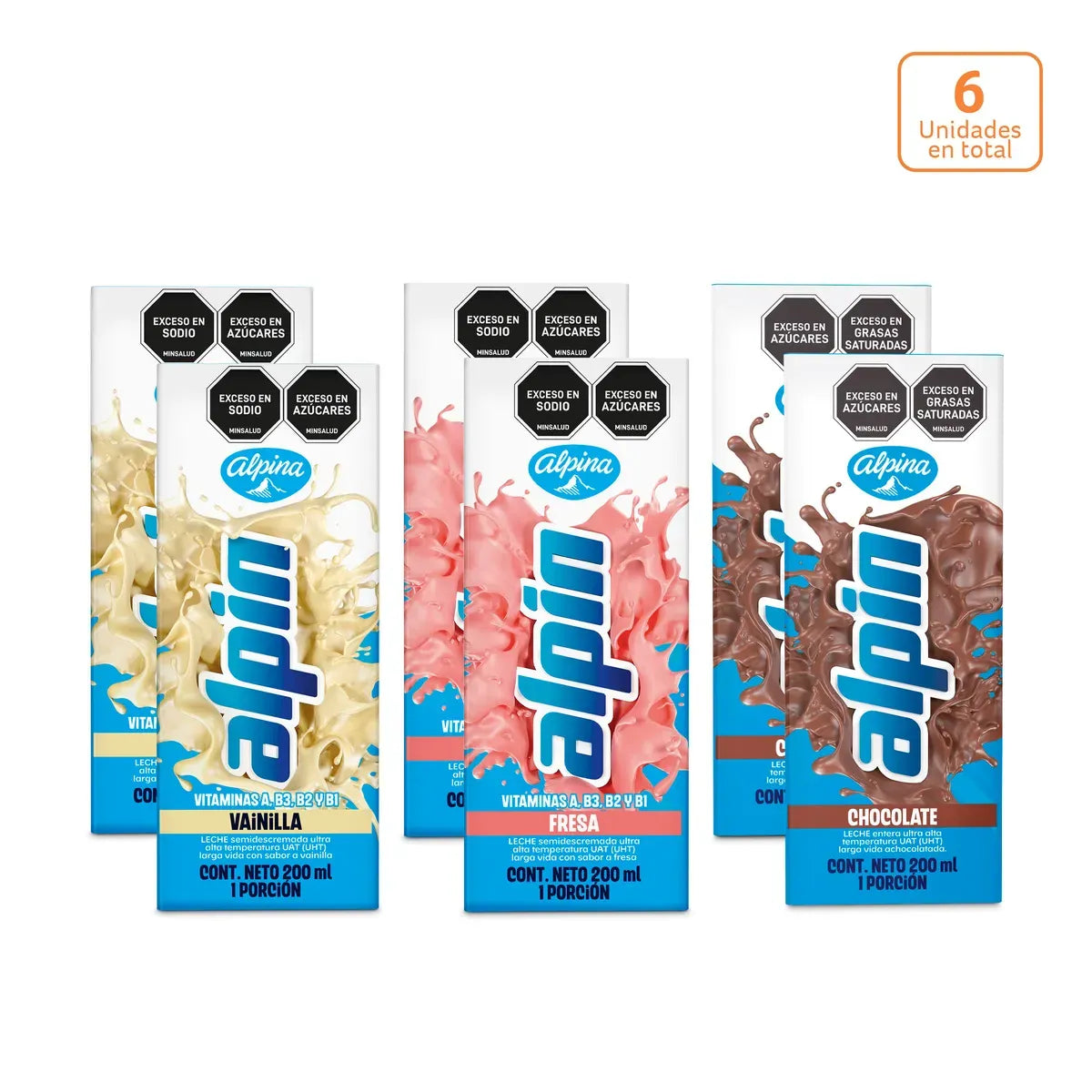 Alpin surtido x 6 unds x 200ml c/u - N97807