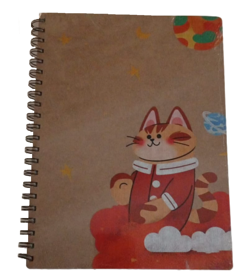 1352-1 📘🌿 Cuaderno 105 Cuadros Pasta MDF – Resistencia natural para ideas que perduran
