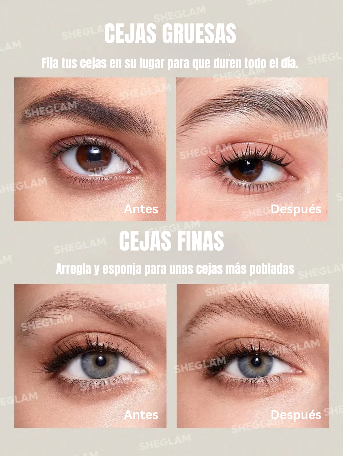 SHEGLAM Brow Breakdown Gel para cejas