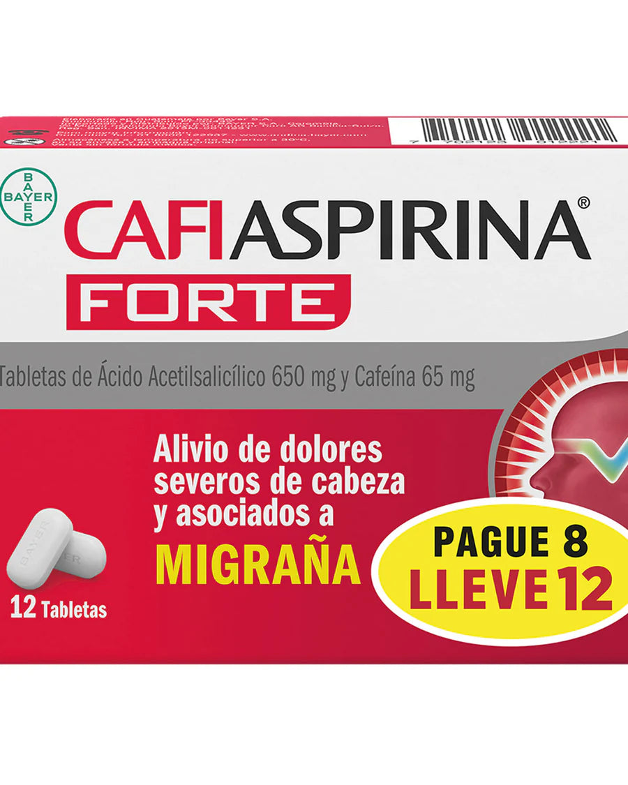 Cafiaspirina Pague 8 Lleve 12