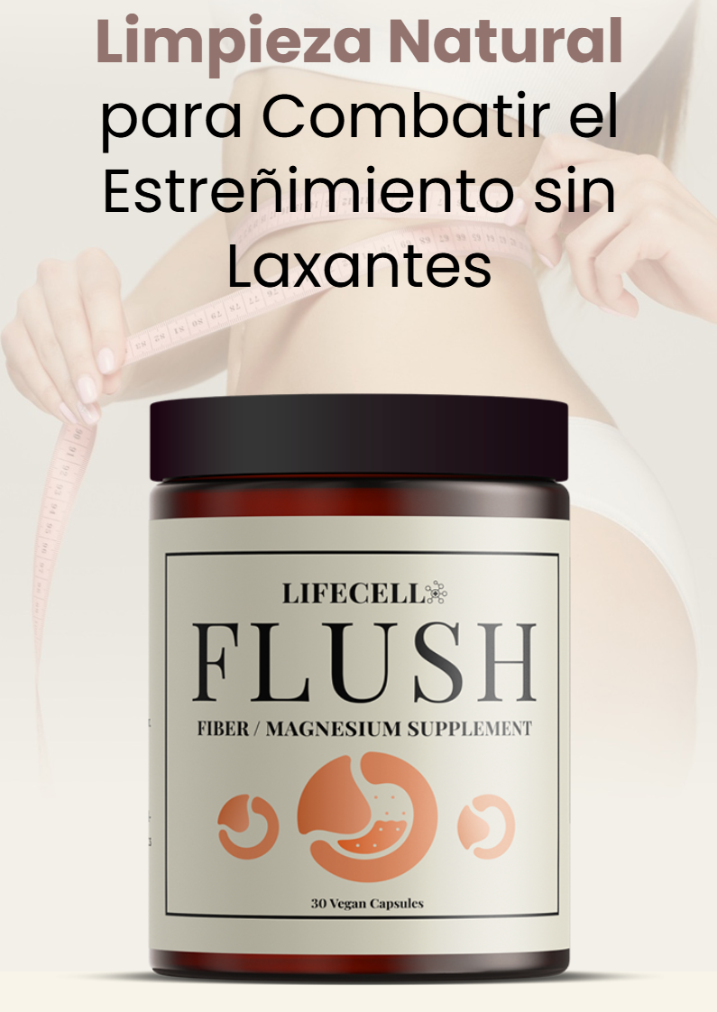 LifeCell Flush for Women - Suplemento de Fibra / Magnesio - LC3