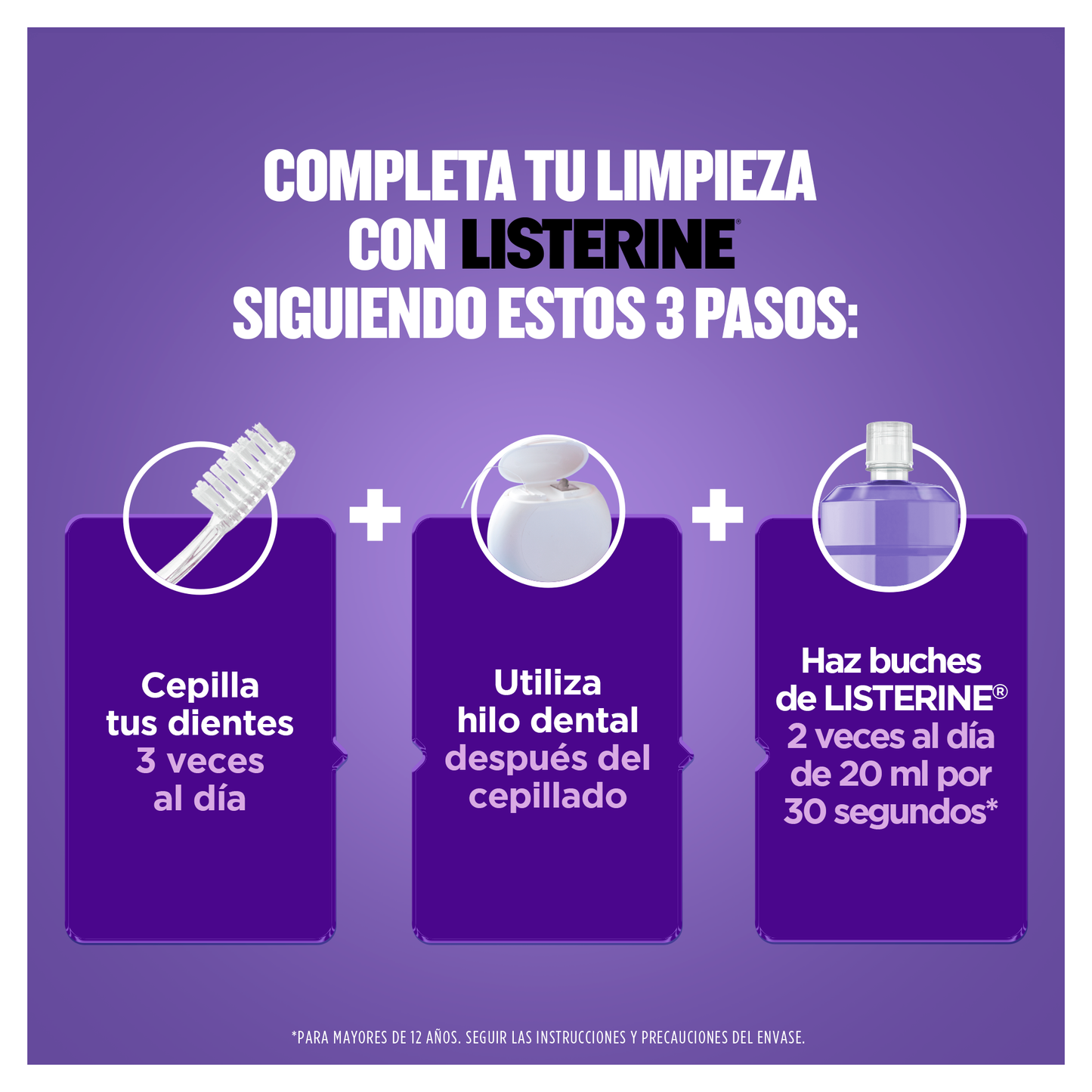 Enjuague Bucal LISTERINE® Cuidado Total Frescura Intensa - Reflt109 - 54478
