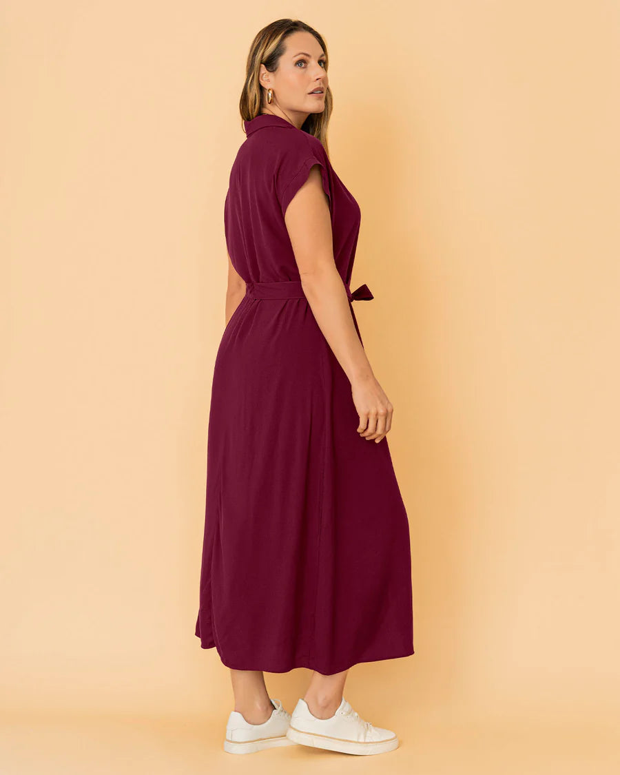 Vestido largo cuello sport - LF7437
