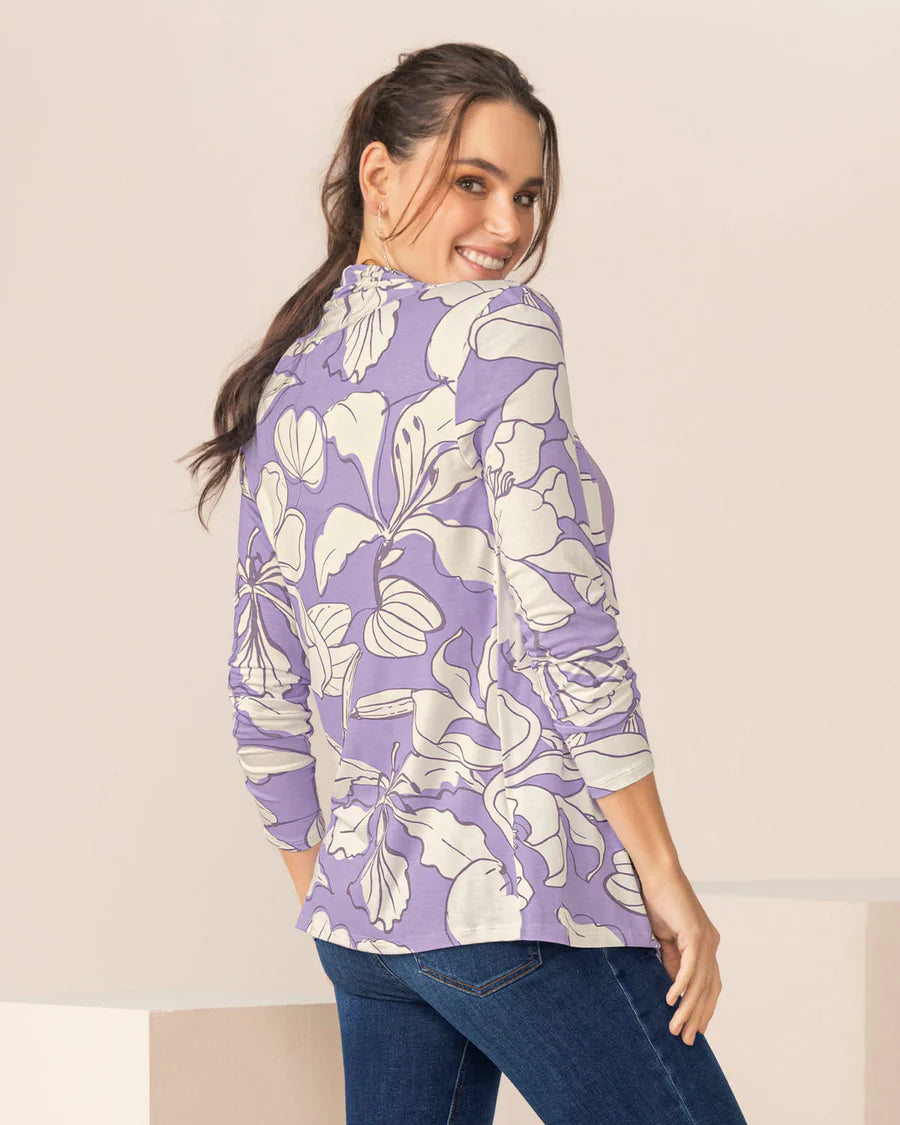 Saquillo estampado de silueta semiajustada - F7461