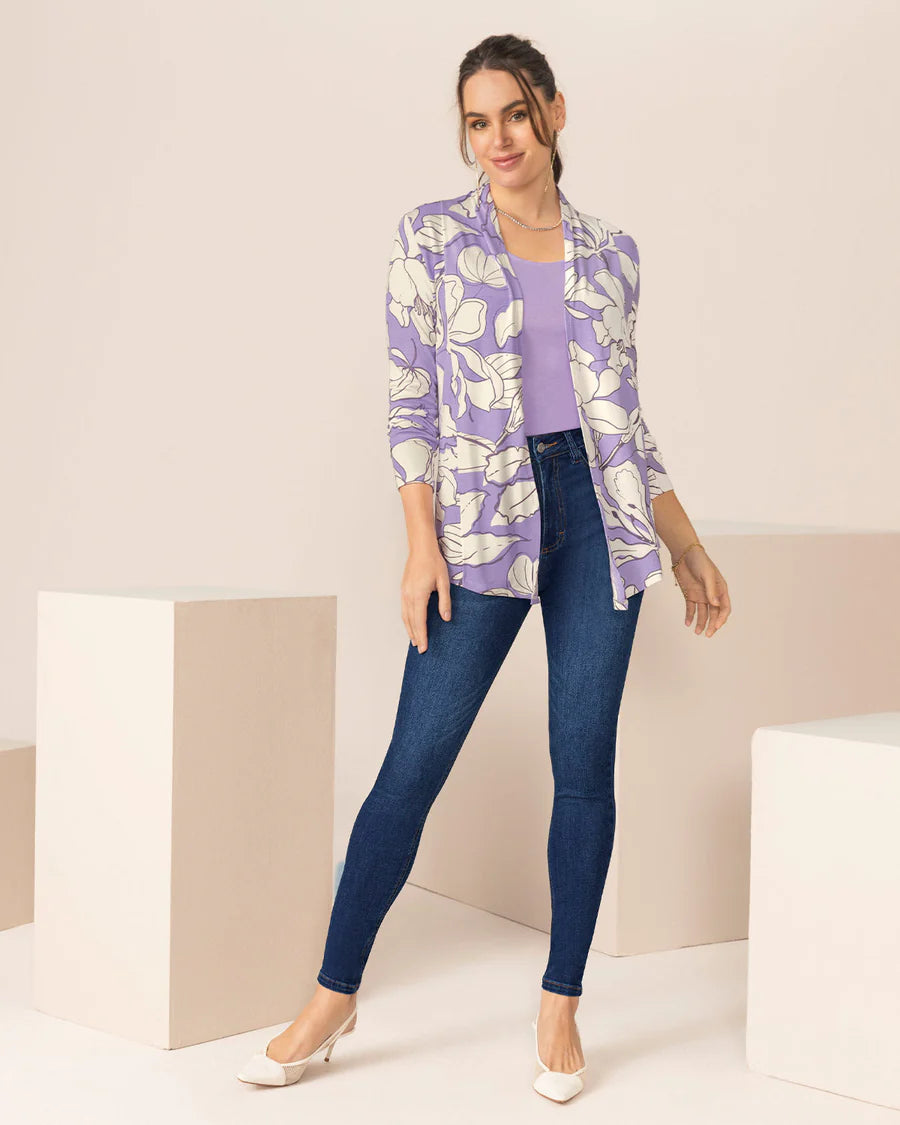 Saquillo estampado de silueta semiajustada - F7461
