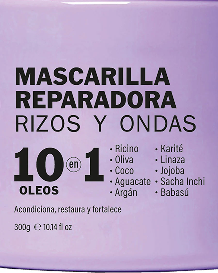 Mascarilla profunda 10 oleos rizos y ondas Fauno 300g - Ref FUN0016 (11)