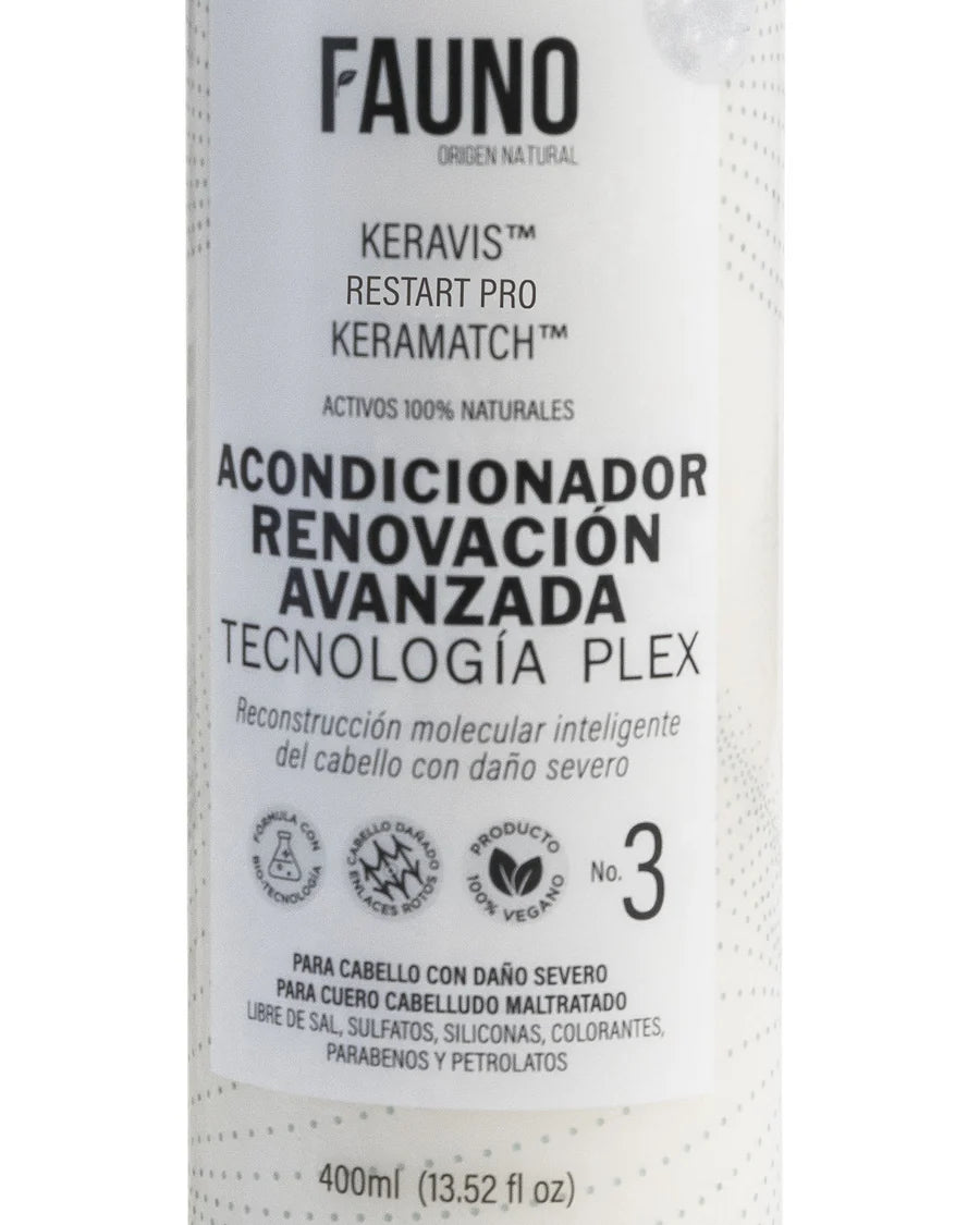 Acondicionador Renovación Avanzada Tecnología PLEX Fauno 400ml - REF FUN0028 (11)