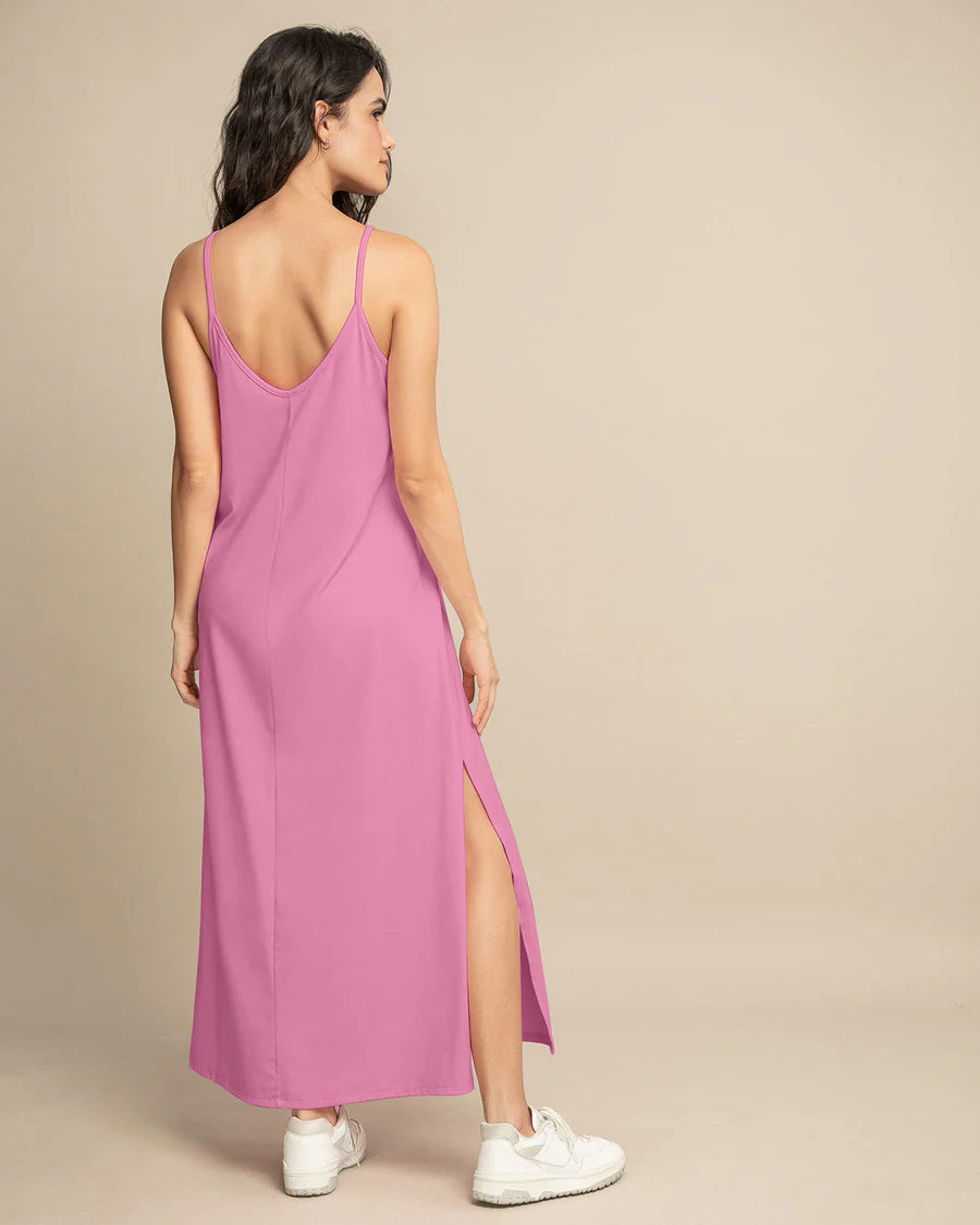 Vestido largo de tiritas con aberturas laterales - J2710S