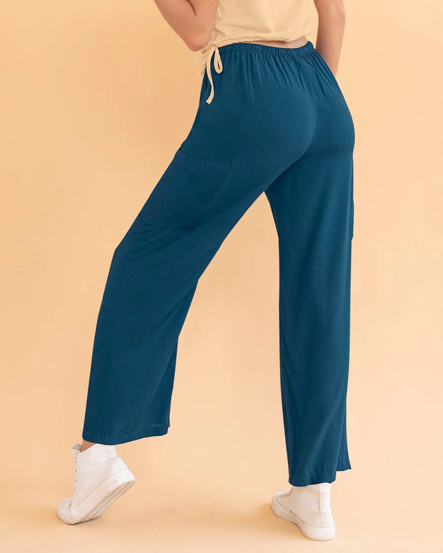 Pantalón tipo cargo con elástico en cintura ajustable - J2835
