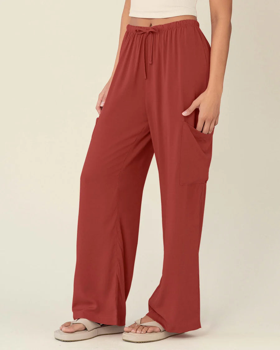 Pantalón tipo cargo con elástico en cintura ajustable - J2835