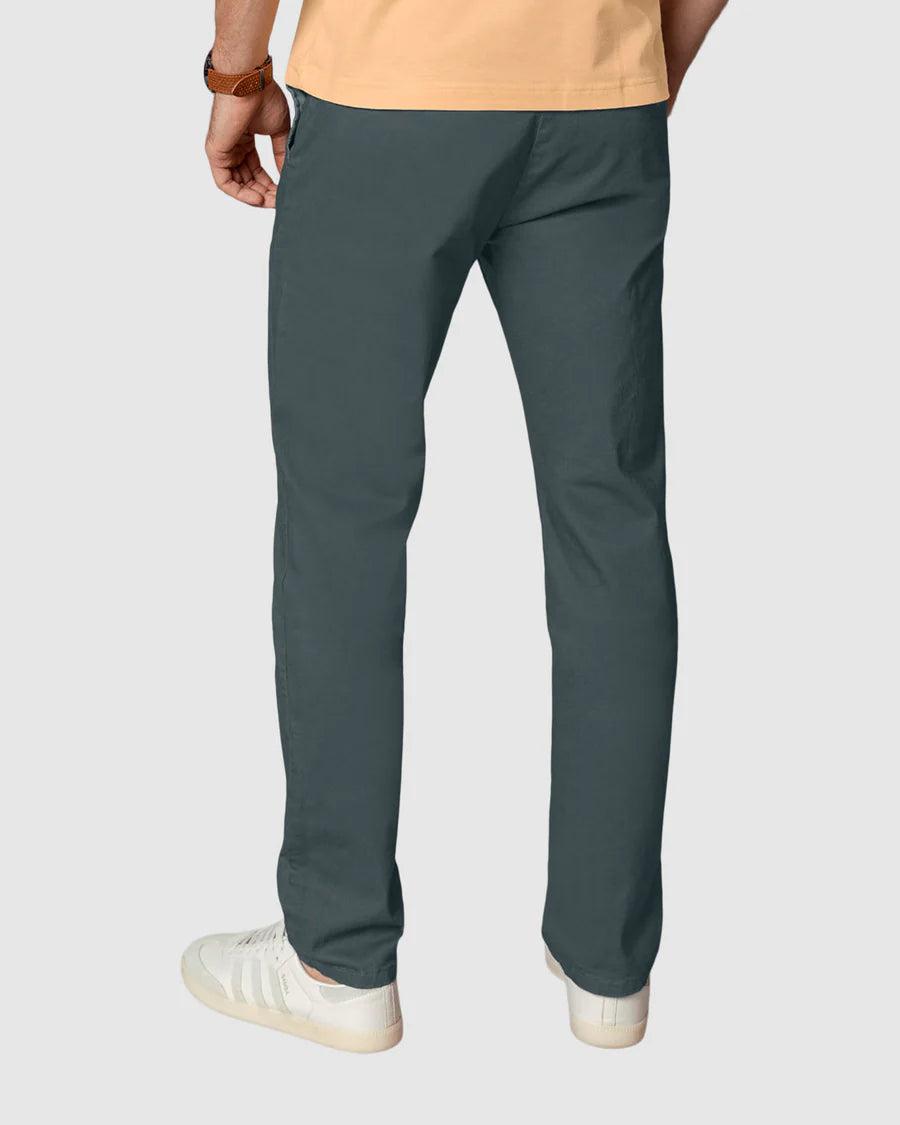 Pantalón bota recta en drill de tacto suave stretch - M2249P