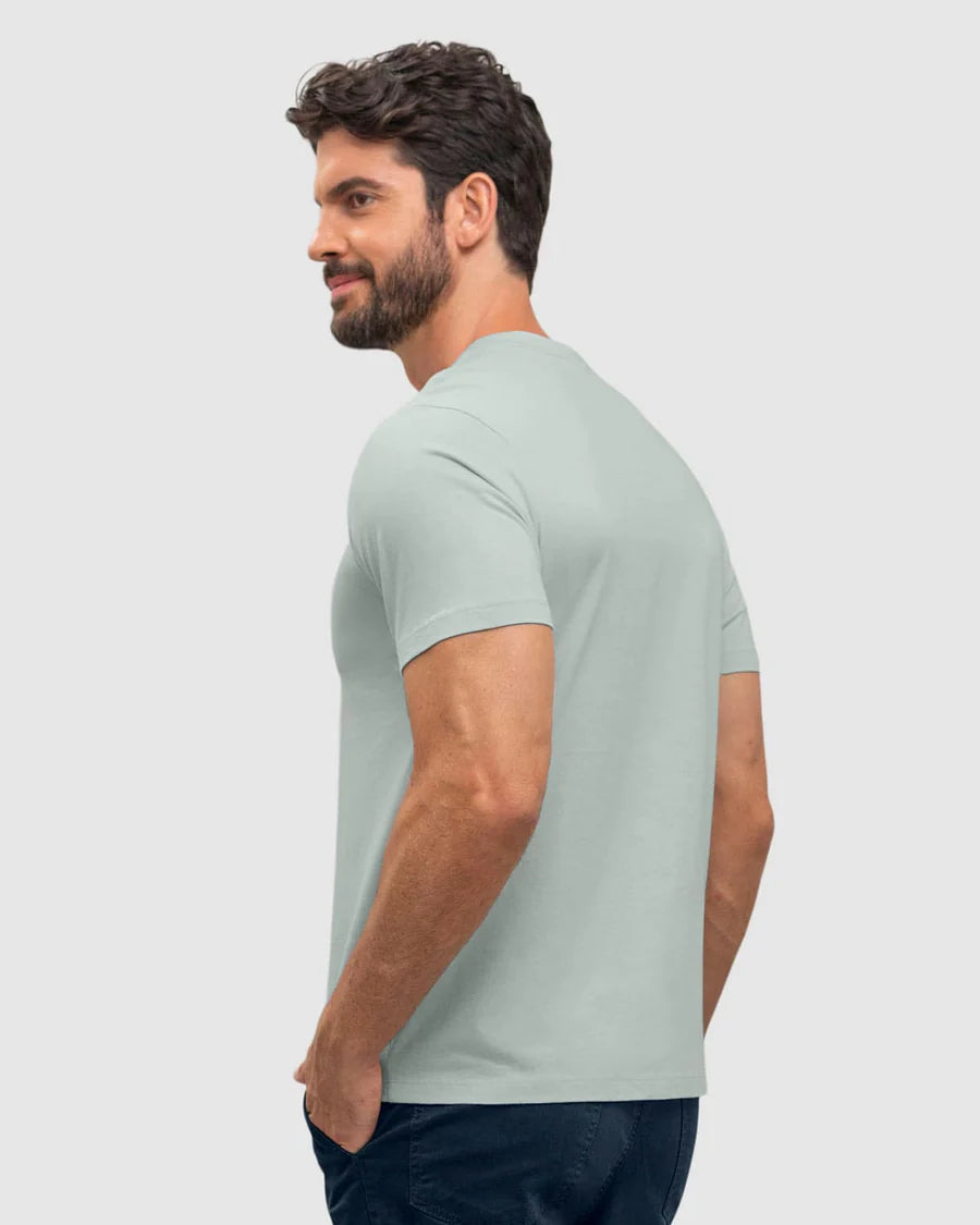 Camiseta manga corta con logo bordado en frente - M2843M