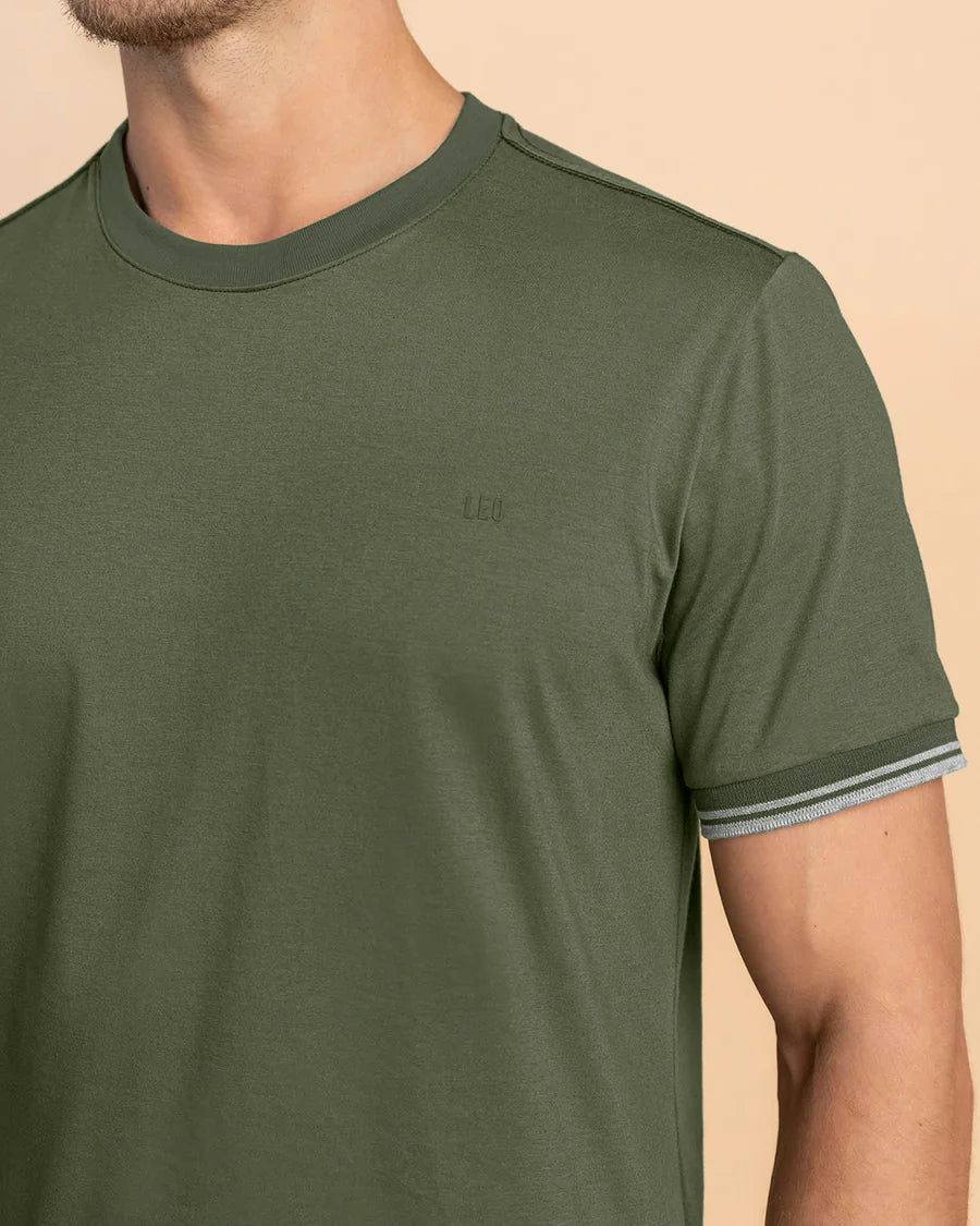 Camiseta cuello redondo manga corta