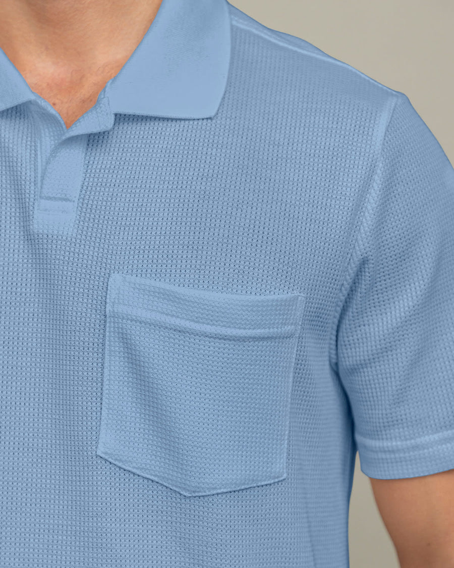 Camiseta tipo polo con bolsillo en frente - M3064