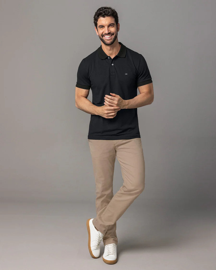Camiseta tipo polo manga corta masculina