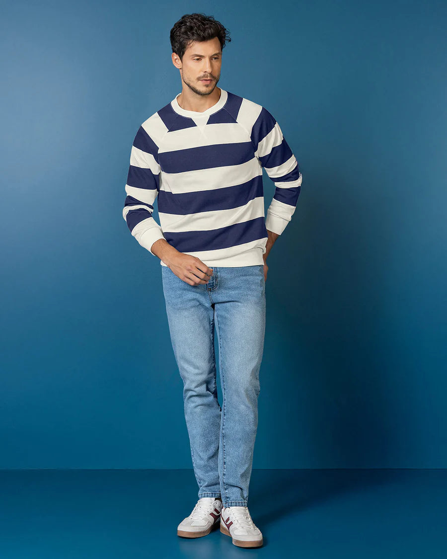 7538 🧥 Buzo Cuello Redondo Básico para Hombre - REF M3151