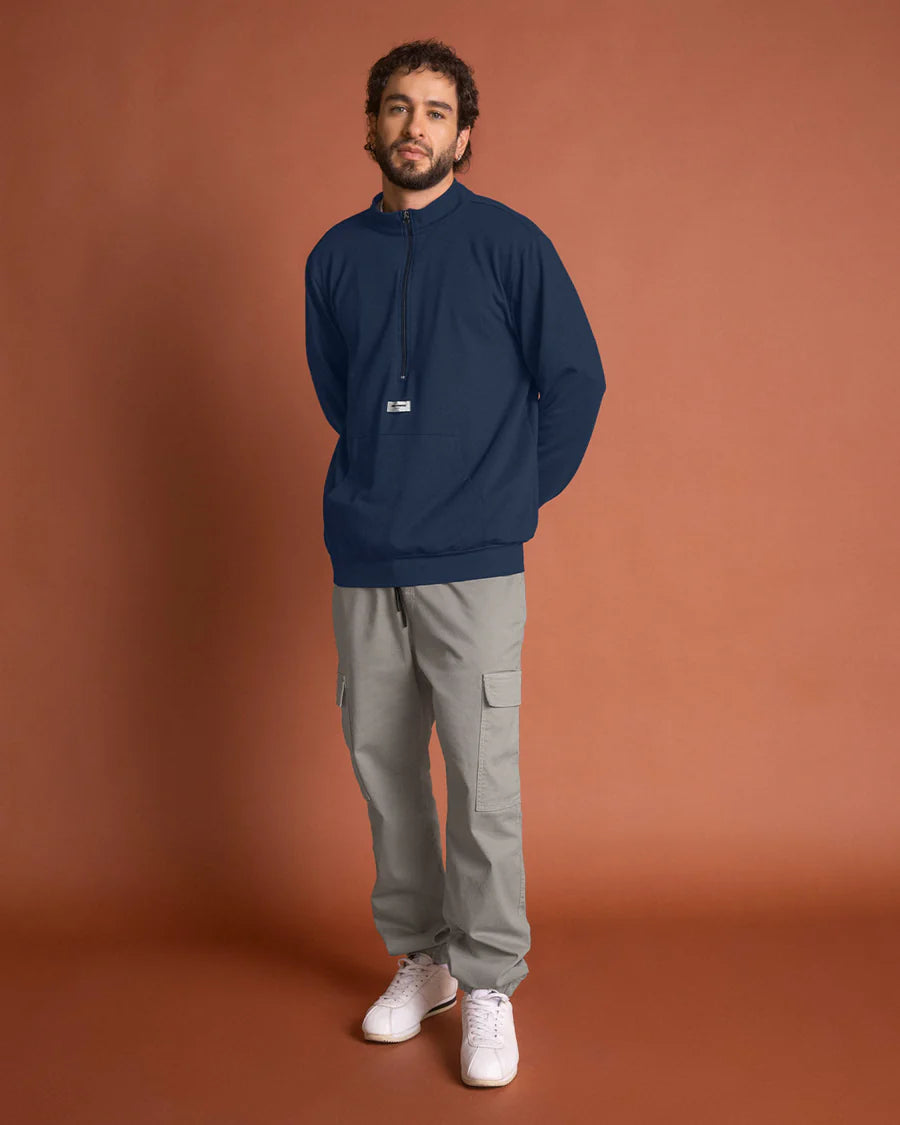 Buzo cuello alto silueta oversized - M3156