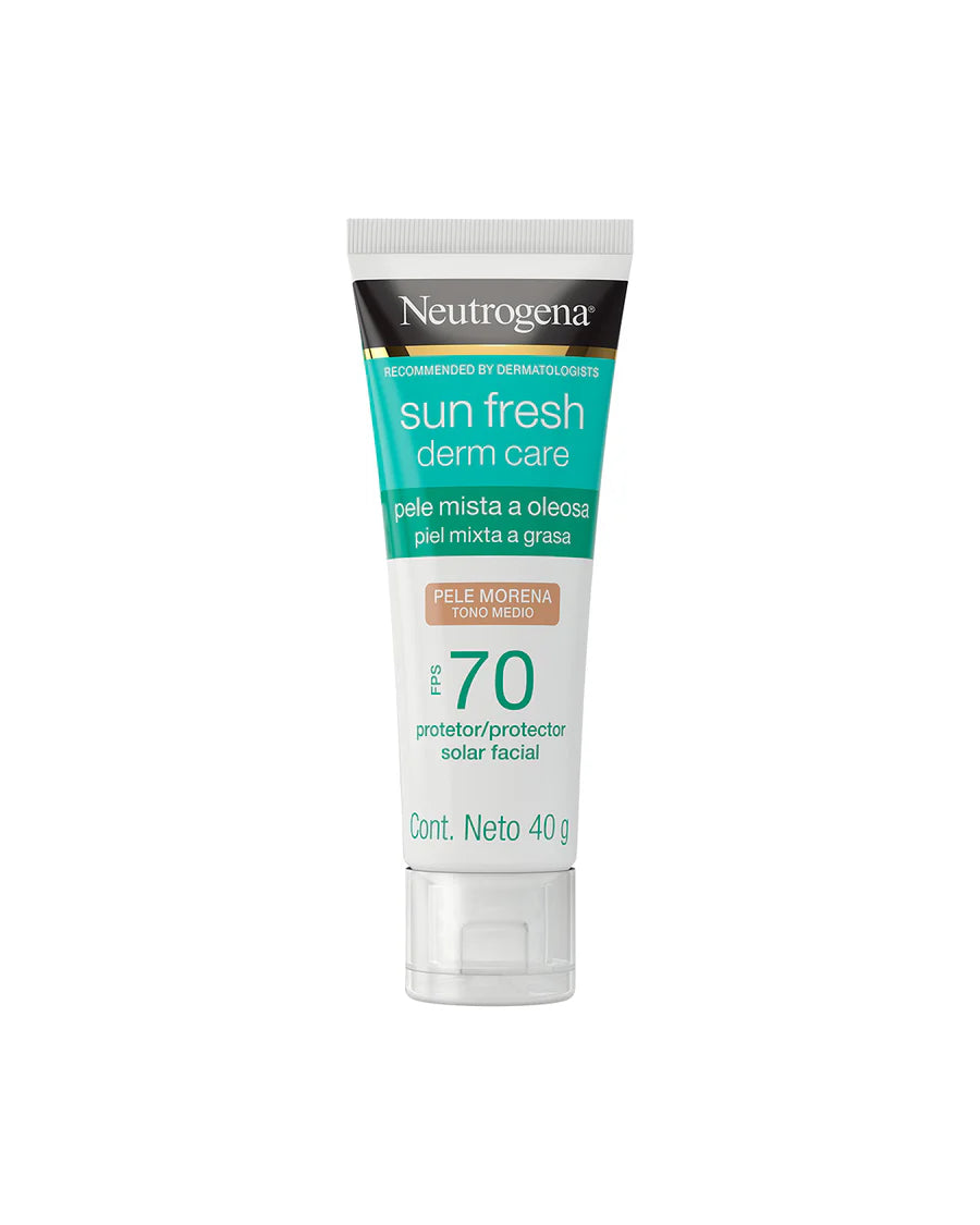 Protector solar facial Neutrogena Sunfresh FPS 70 con color