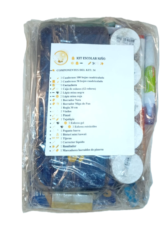1313-1 🎒✨ Kit Escolar “Sueños en Marcha” – 34 Piezas
