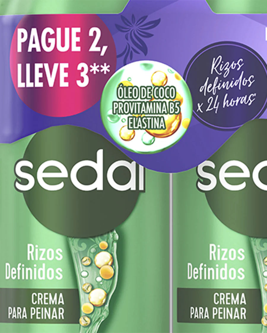 Sedal Crema Peinar Rizos X 3 - REF SDL109 (11)