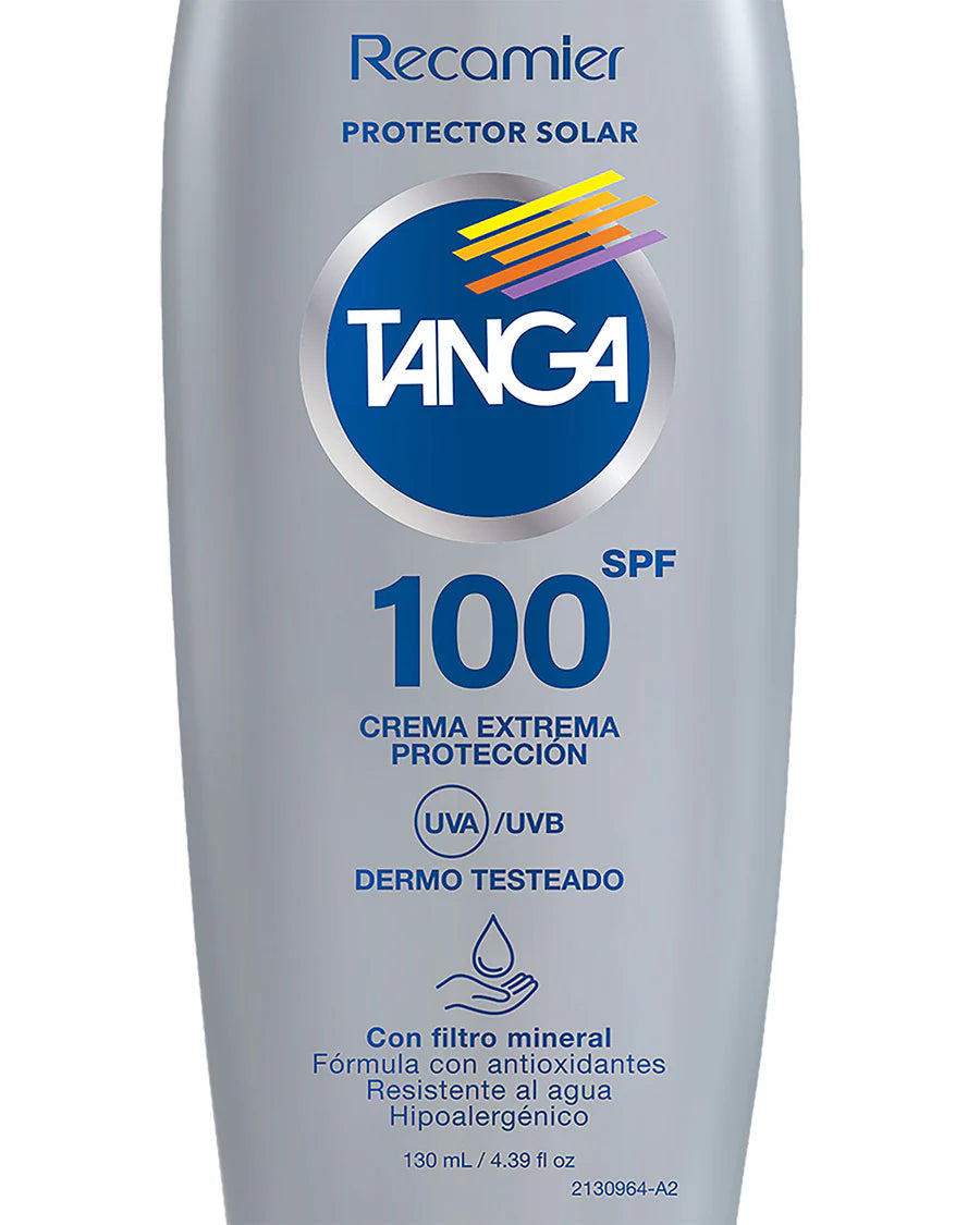 Bloqueador SPF 100 Crema Tanga 130 ml
