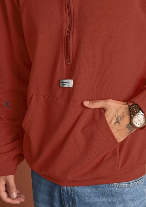 Buzo cuello alto silueta oversized - M3156