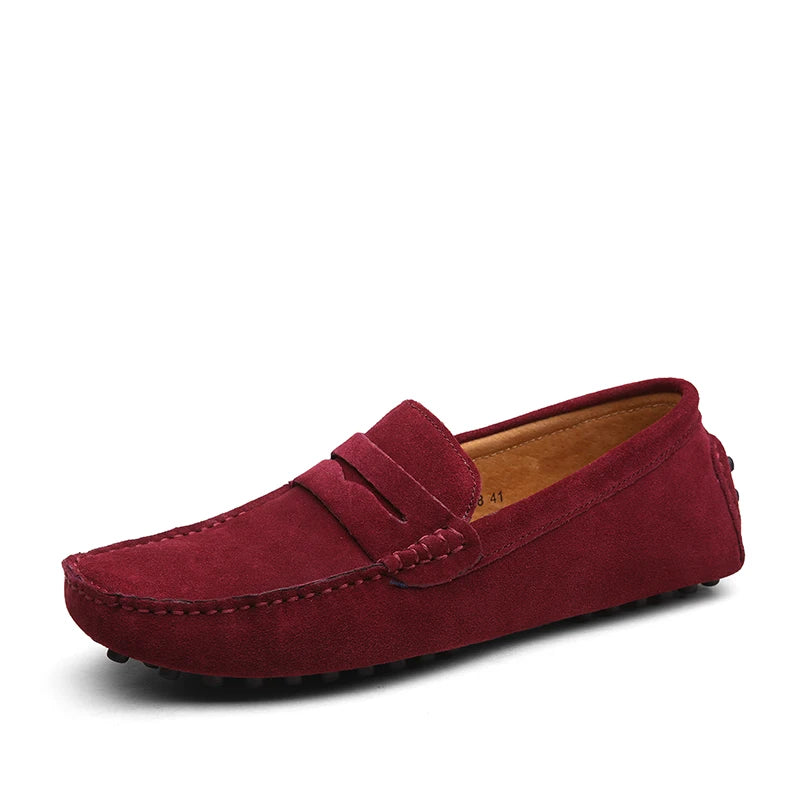 Men High Quality Leather Loafers Men Casual Shoes Moccasins Slip on Men'S Flats Fashion Men Shoes Male Driving Shoes Size 38-49