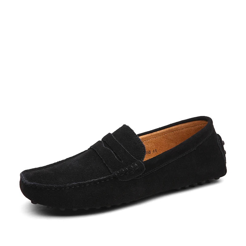 Men High Quality Leather Loafers Men Casual Shoes Moccasins Slip on Men'S Flats Fashion Men Shoes Male Driving Shoes Size 38-49