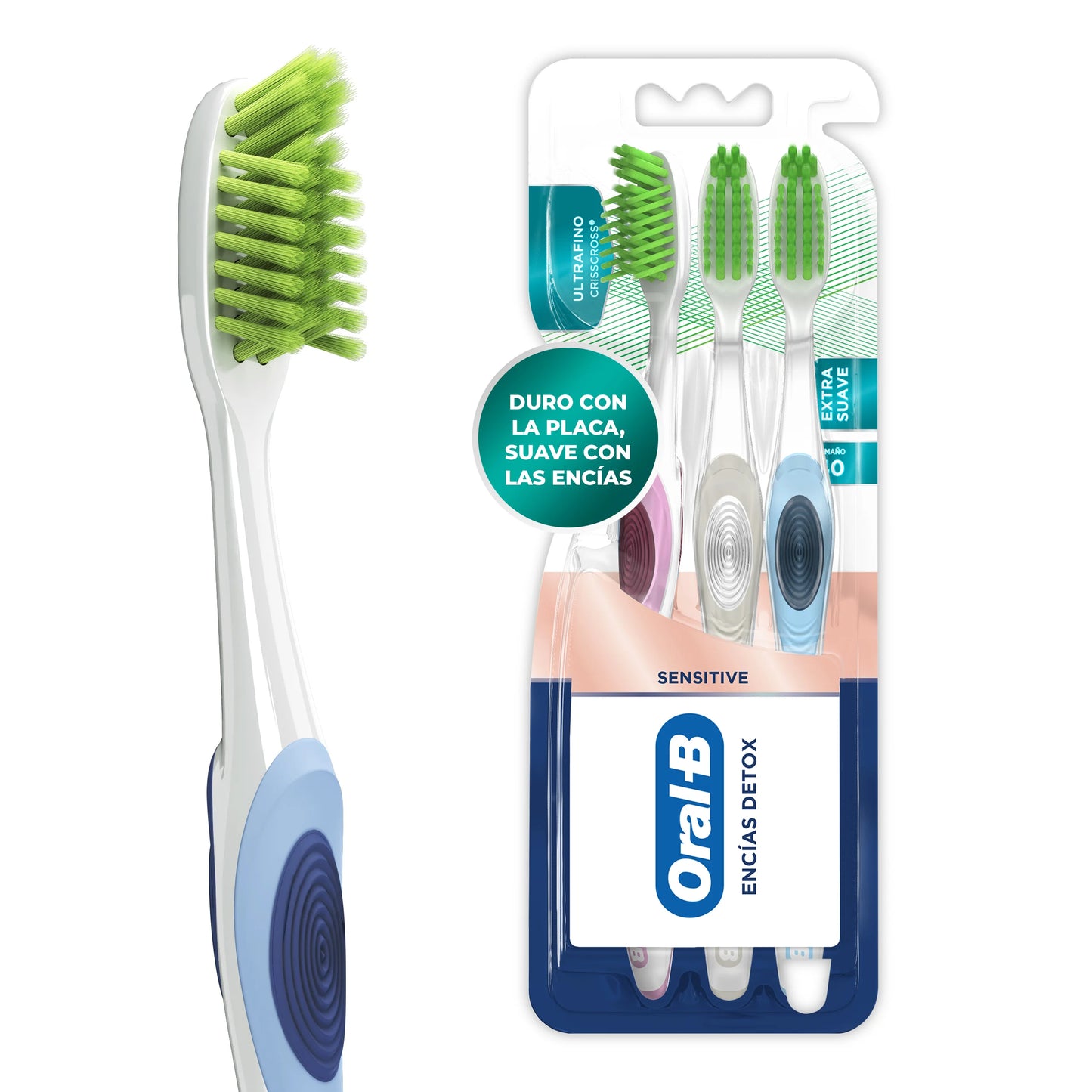 Cepillo Oral B Encías Detox x 3 unds - CÓD N26626