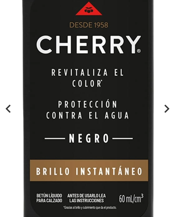 13141-1 👞✨ Cherry Betún Líquido Negro 60 ml